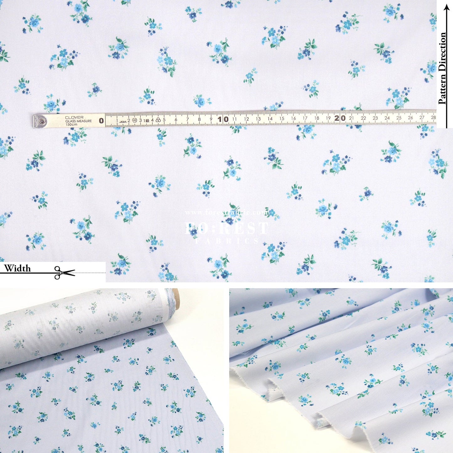 Liberty of London (Cotton Tana Lawn Fabric) - Posy Corsage B - FO:REST Fabric 布恩堂Liberty fabrictana lawnjapanese fabricykk zipper