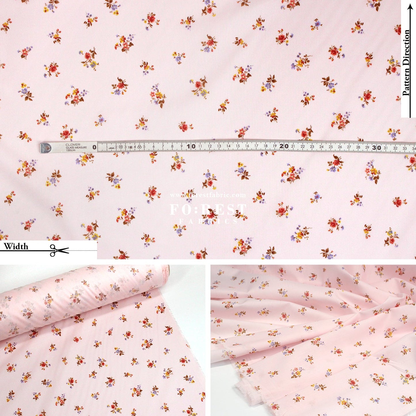 Liberty of London (Cotton Tana Lawn Fabric) - Posy Corsage C - FO:REST Fabric 布恩堂Liberty fabrictana lawnjapanese fabricykk zipper