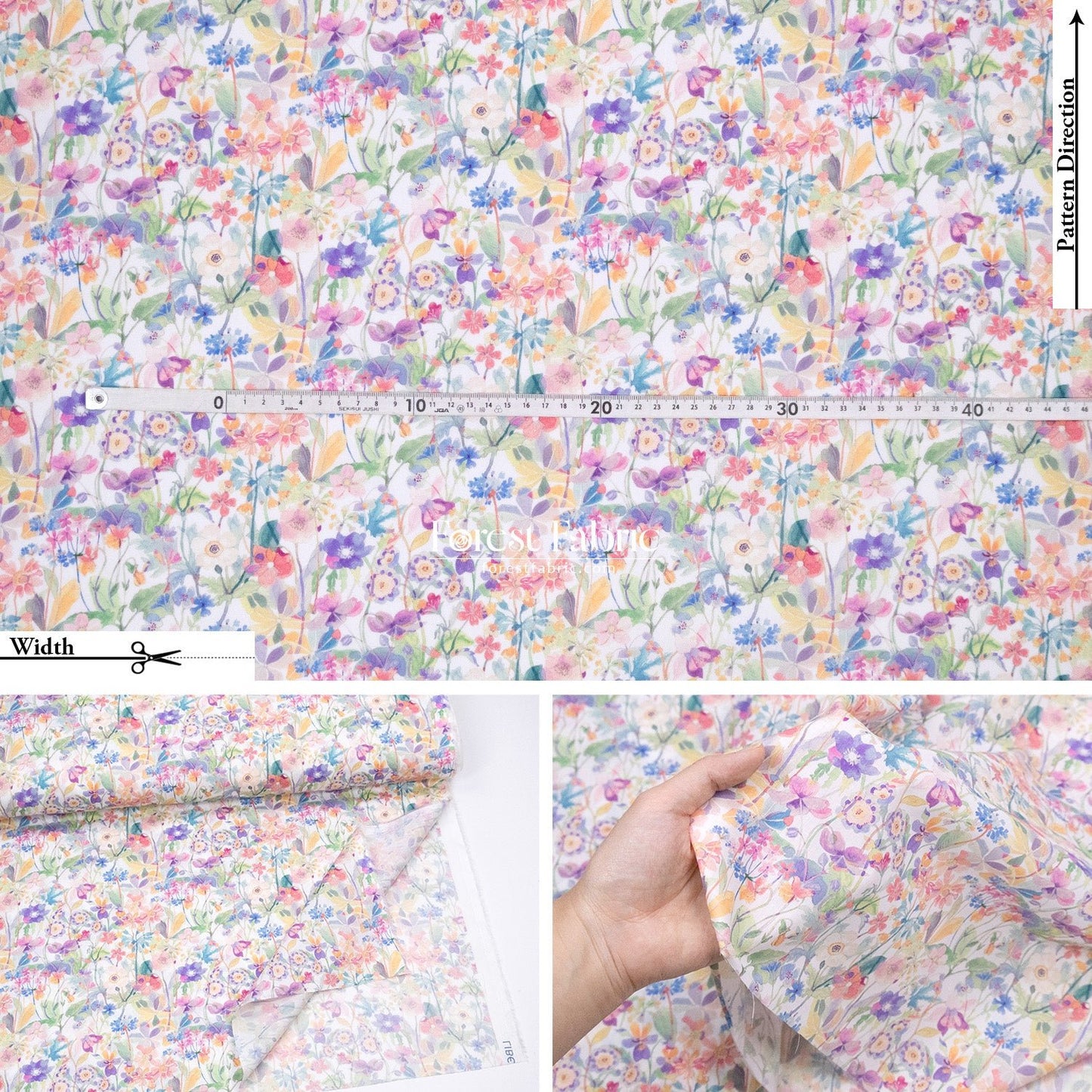 Liberty of London (Cotton Tana Lawn Fabric) - Proposal Meadow - FO:REST Fabric 布恩堂Liberty fabrictana lawnjapanese fabricykk zipper