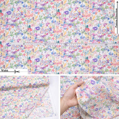 Liberty of London (Cotton Tana Lawn Fabric) - Proposal Meadow - FO:REST Fabric 布恩堂Liberty fabrictana lawnjapanese fabricykk zipper