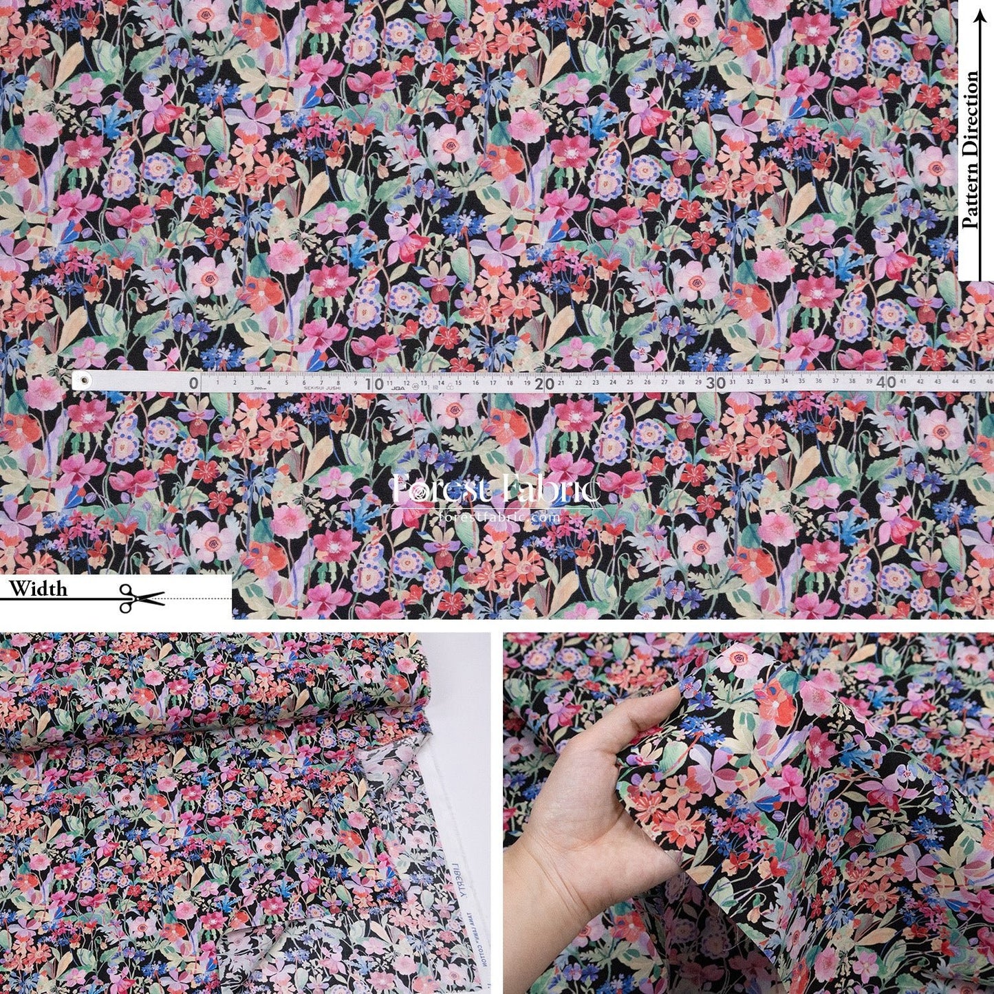 Liberty of London (Cotton Tana Lawn Fabric) - Proposal Meadow - FO:REST Fabric 布恩堂Liberty fabrictana lawnjapanese fabricykk zipper