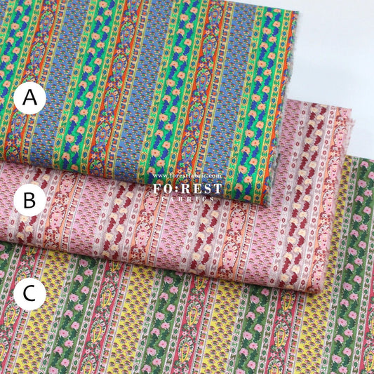 Liberty of London (Cotton Tana Lawn Fabric) - Prospect Stripe - FO:REST Fabric 布恩堂Liberty fabrictana lawnjapanese fabricykk zipper