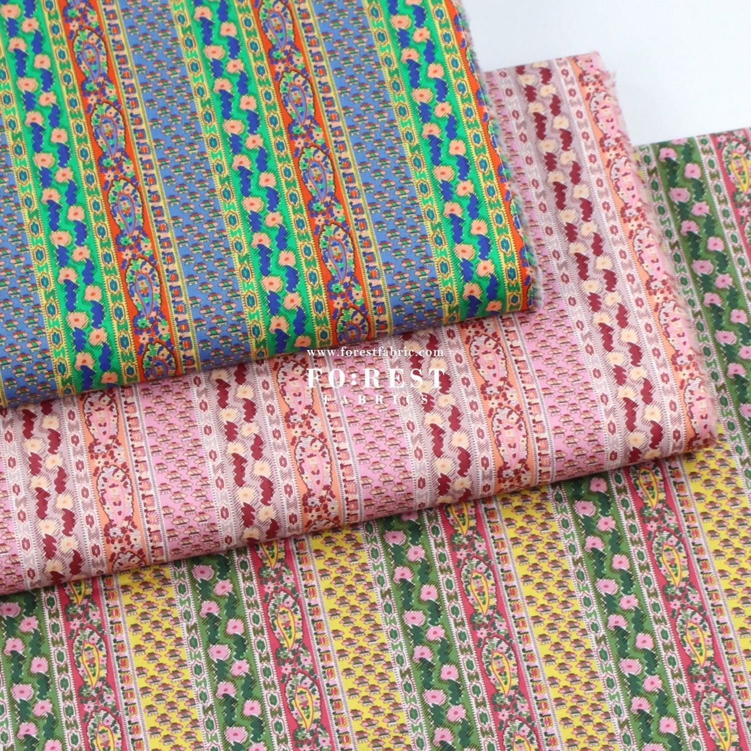 Liberty of London (Cotton Tana Lawn Fabric) - Prospect Stripe - FO:REST Fabric 布恩堂Liberty fabrictana lawnjapanese fabricykk zipper