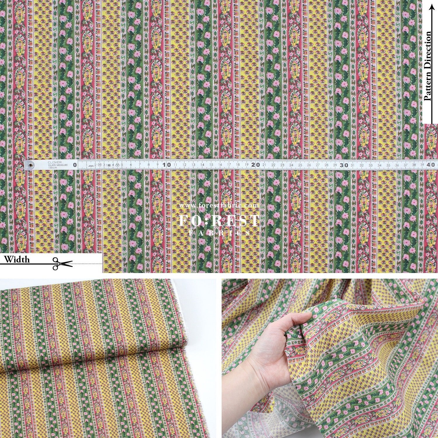 Liberty of London (Cotton Tana Lawn Fabric) - Prospect Stripe - FO:REST Fabric 布恩堂Liberty fabrictana lawnjapanese fabricykk zipper