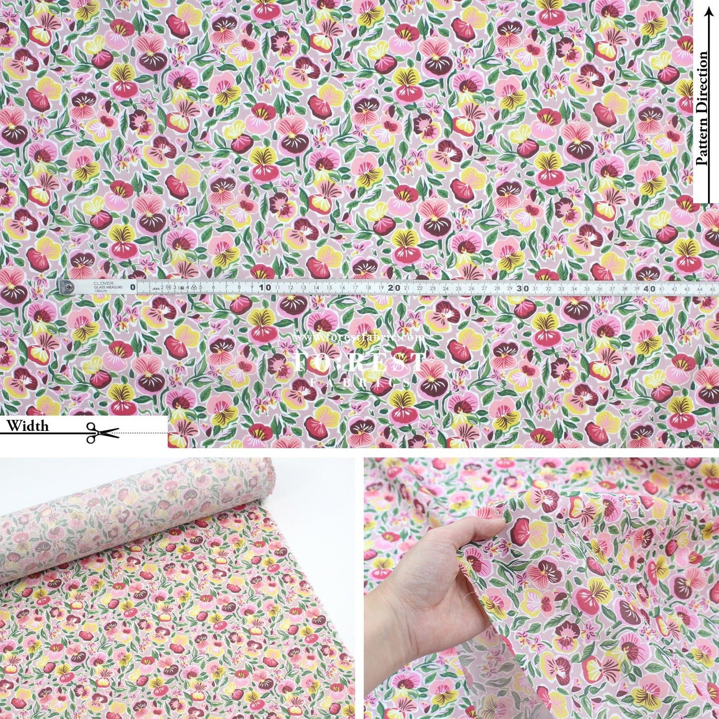 Liberty of London (Cotton Tana Lawn Fabric) - Pru Roskrow - FO:REST Fabric 布恩堂Liberty fabrictana lawnjapanese fabricykk zipper