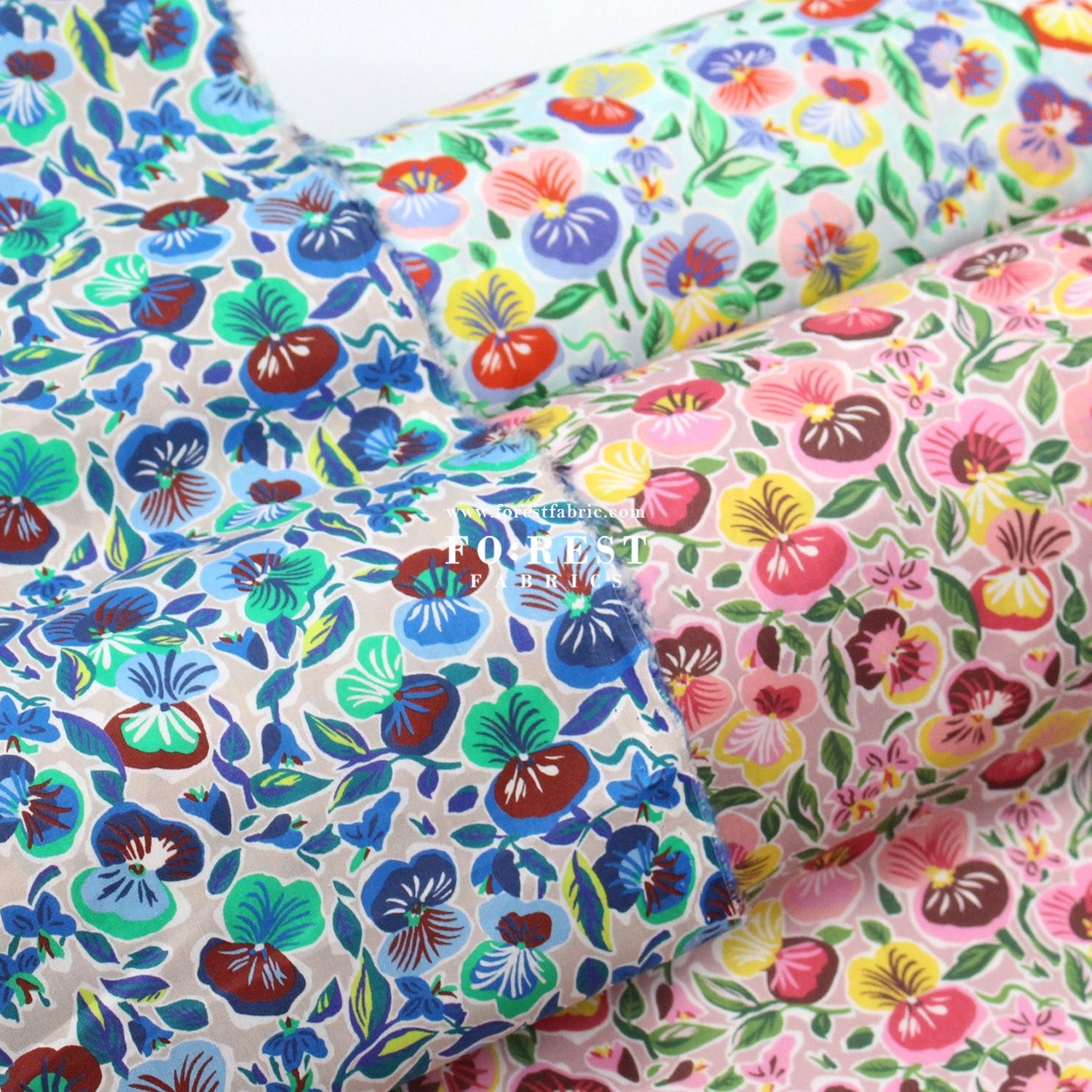 Liberty of London (Cotton Tana Lawn Fabric) - Pru Roskrow - FO:REST Fabric 布恩堂Liberty fabrictana lawnjapanese fabricykk zipper