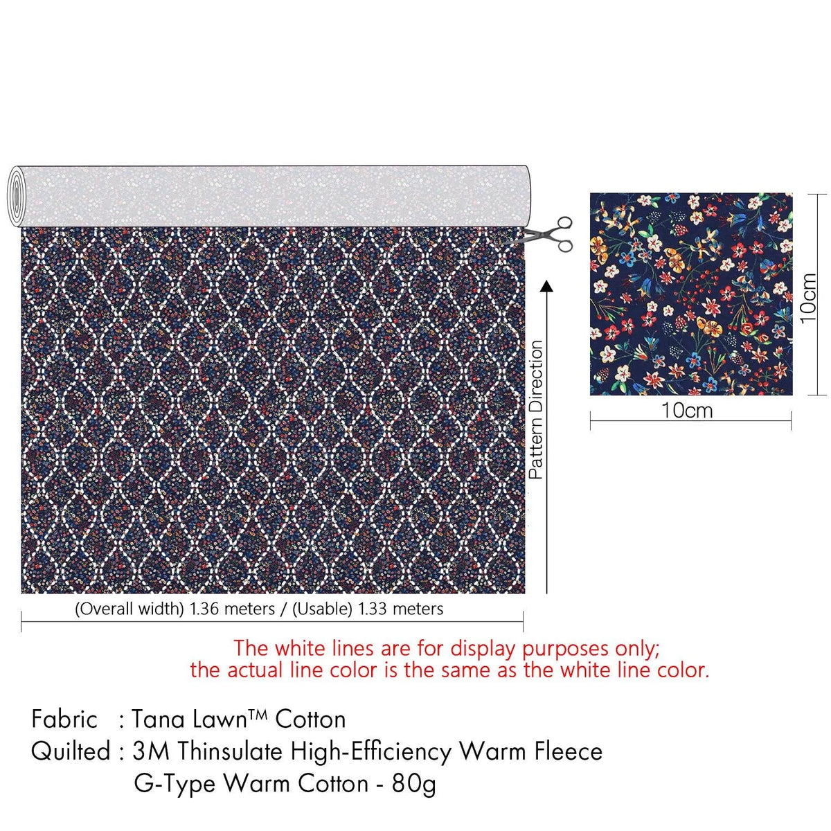Liberty of London (Cotton Tana Lawn Fabric) - Quilted Donna leigh Bespoke - FO:REST Fabric 布恩堂Liberty fabric#tana lawn#japanese fabric#ykk zipper#