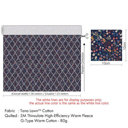 Liberty of London (Cotton Tana Lawn Fabric) - Quilted Donna leigh Bespoke - FO:REST Fabric 布恩堂Liberty fabric#tana lawn#japanese fabric#ykk zipper#