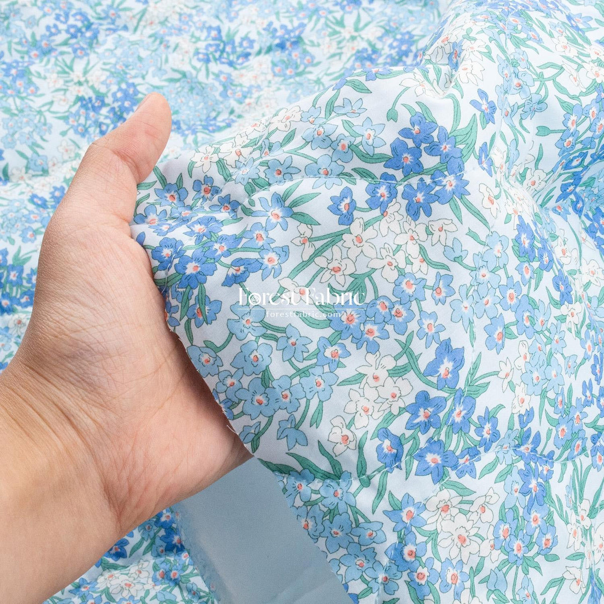 Liberty of London (Cotton Tana Lawn Fabric) - Quilted sea blossom Bespoke - FO:REST Fabric 布恩堂Liberty fabric#tana lawn#japanese fabric#ykk zipper#