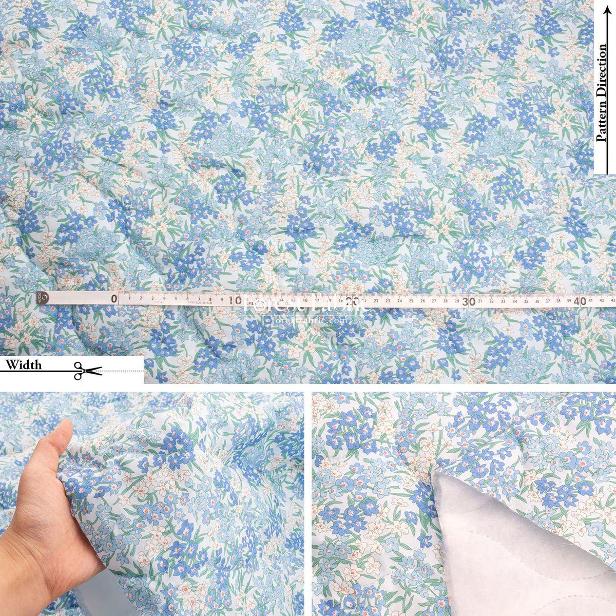 Liberty of London (Cotton Tana Lawn Fabric) - Quilted sea blossom Bespoke - FO:REST Fabric 布恩堂Liberty fabric#tana lawn#japanese fabric#ykk zipper#
