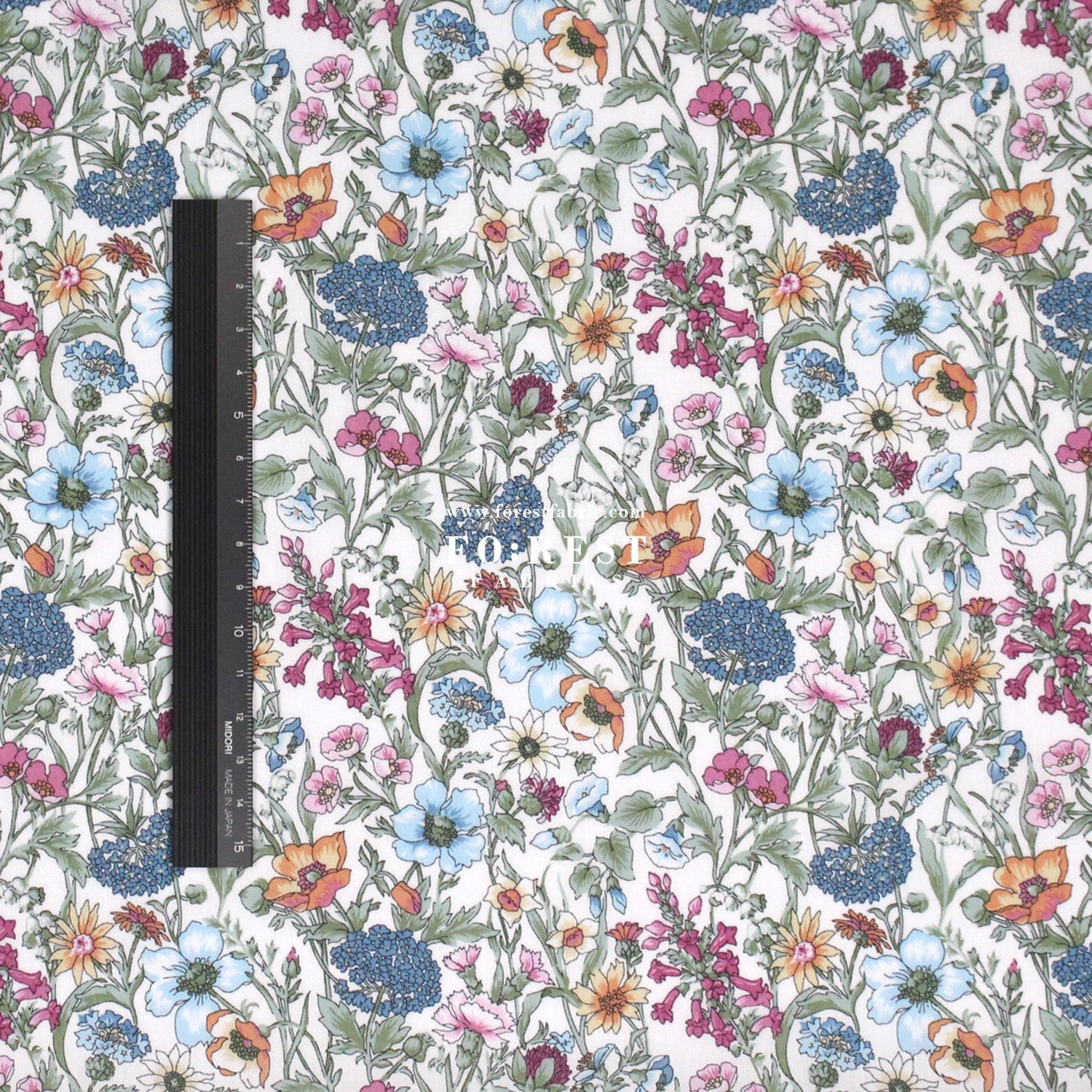 Liberty of London (Cotton Tana Lawn Fabric) - Rachel - FO:REST Fabric 布恩堂Liberty fabrictana lawnjapanese fabricykk zipper