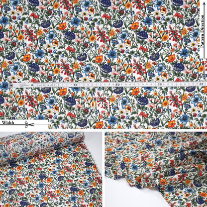 Liberty of London (Cotton Tana Lawn Fabric) - Rachel - FO:REST Fabric 布恩堂Liberty fabrictana lawnjapanese fabricykk zipper