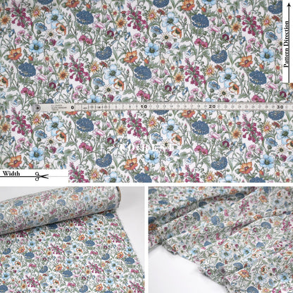 Liberty of London (Cotton Tana Lawn Fabric) - Rachel - FO:REST Fabric 布恩堂Liberty fabrictana lawnjapanese fabricykk zipper