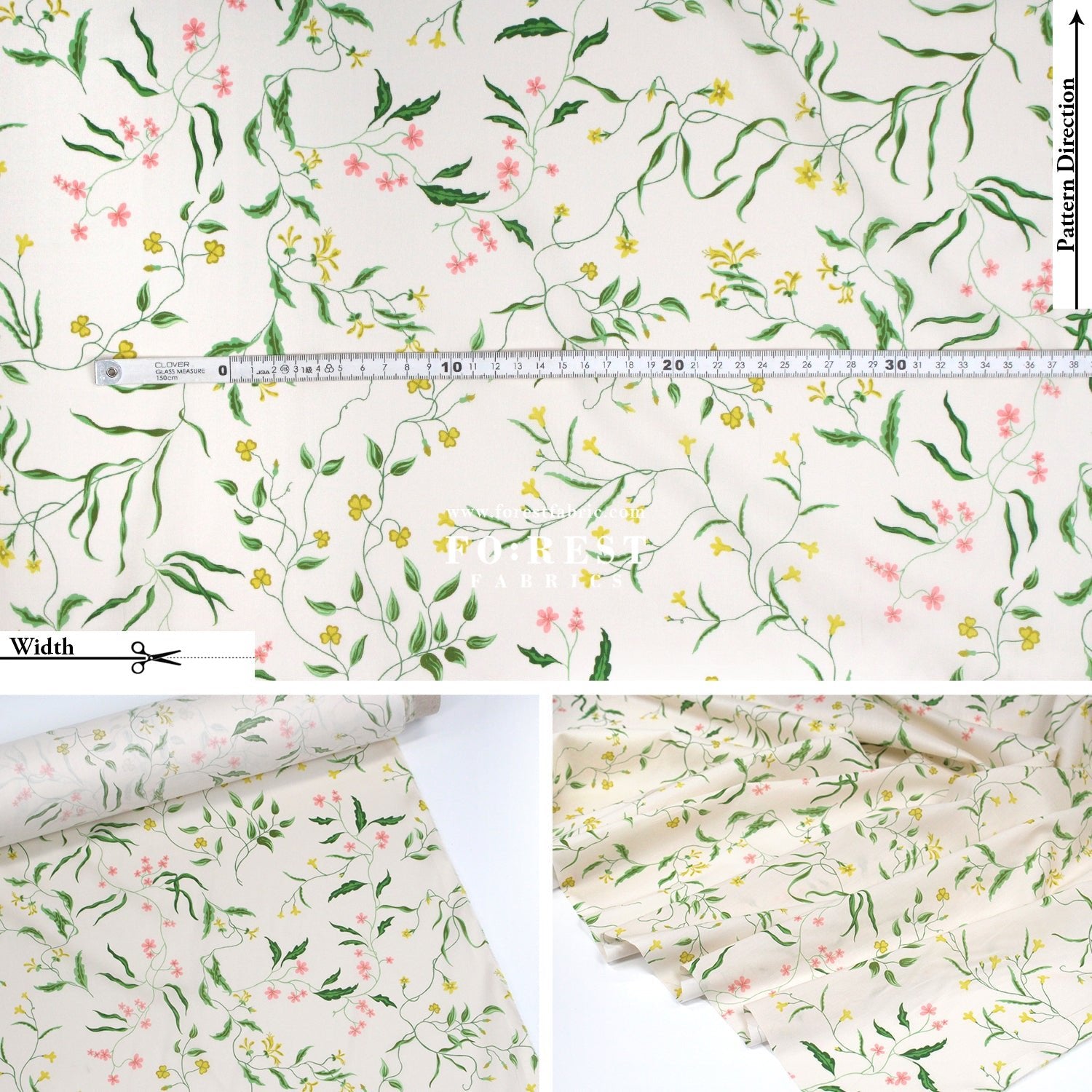Liberty of London (Cotton Tana Lawn Fabric) - Regal Blossom A - FO:REST Fabric 布恩堂Liberty fabrictana lawnjapanese fabricykk zipper