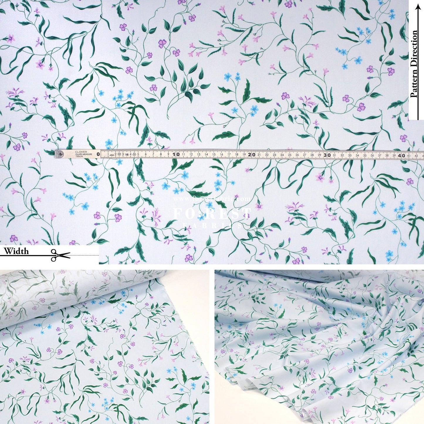 Liberty of London (Cotton Tana Lawn Fabric) - Regal Blossom C - FO:REST Fabric 布恩堂Liberty fabrictana lawnjapanese fabricykk zipper