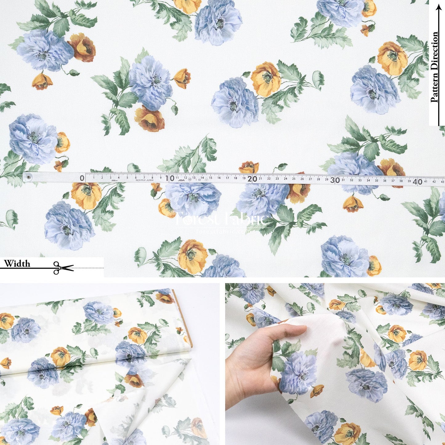 Liberty of London (Cotton Tana Lawn Fabric) - Regency Peony - FO:REST Fabric 布恩堂Liberty fabrictana lawnjapanese fabricykk zipper
