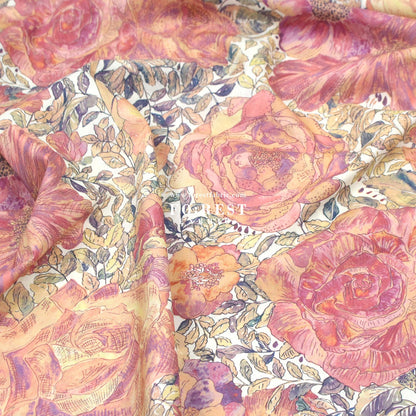 Liberty of London (Cotton Tana Lawn Fabric) - Rose Xanthe - FO:REST Fabric 布恩堂Liberty fabrictana lawnjapanese fabricykk zipper
