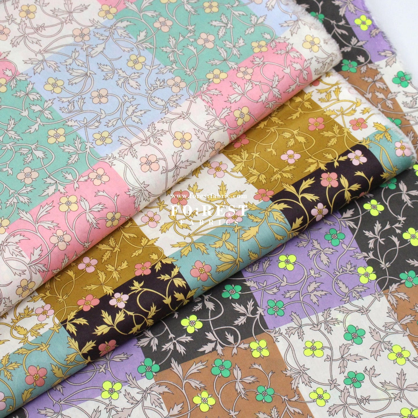 Liberty of London (Cotton Tana Lawn Fabric) - Rosita Check - FO:REST Fabric 布恩堂Liberty fabrictana lawnjapanese fabricykk zipper