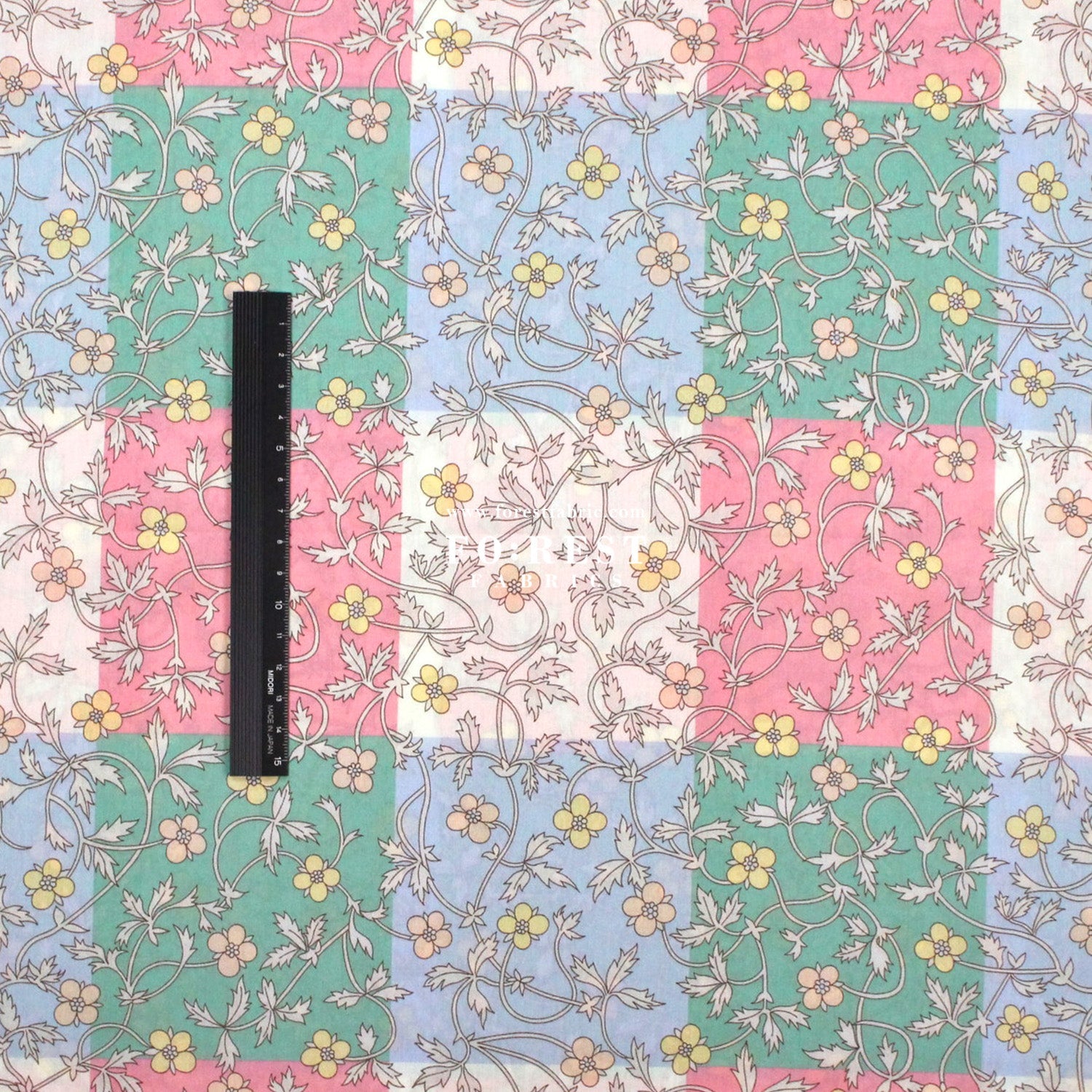 Liberty of London (Cotton Tana Lawn Fabric) - Rosita Check - FO:REST Fabric 布恩堂Liberty fabrictana lawnjapanese fabricykk zipper