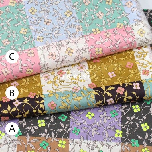 Liberty of London (Cotton Tana Lawn Fabric) - Rosita Check - FO:REST Fabric 布恩堂Liberty fabrictana lawnjapanese fabricykk zipper
