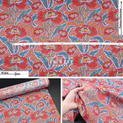 Liberty of London (Cotton Tana Lawn Fabric) - Rossetti's Garden - FO:REST Fabric 布恩堂Liberty fabrictana lawnjapanese fabricykk zipper