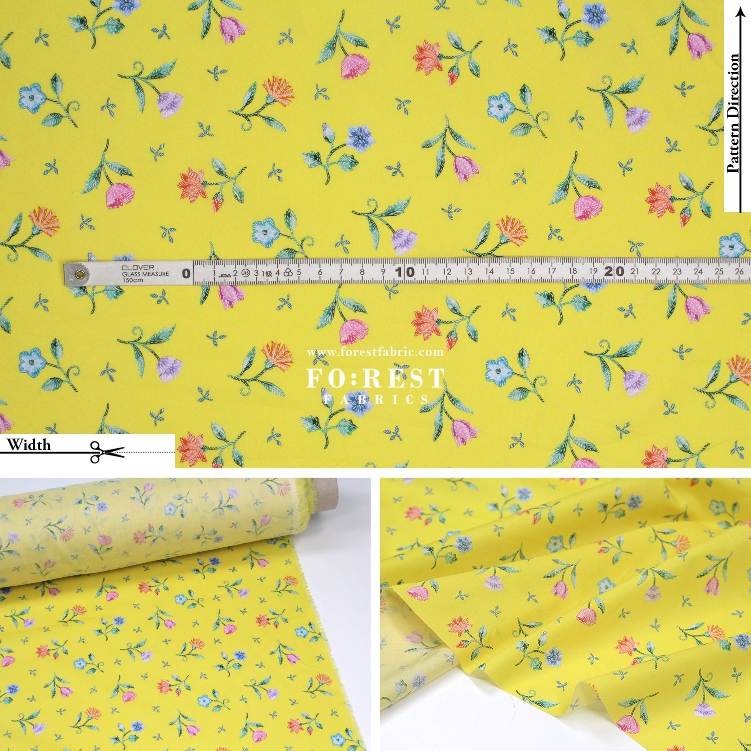Liberty of London (Cotton Tana Lawn Fabric) - Royal Threads C - FO:REST Fabric 布恩堂Liberty fabrictana lawnjapanese fabricykk zipper