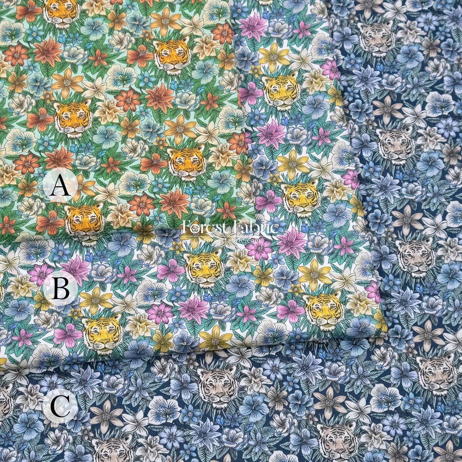 Liberty of London (Cotton Tana Lawn Fabric) - Scotty's tiger - FO:REST Fabric 布恩堂Liberty fabrictana lawnjapanese fabricykk zipper