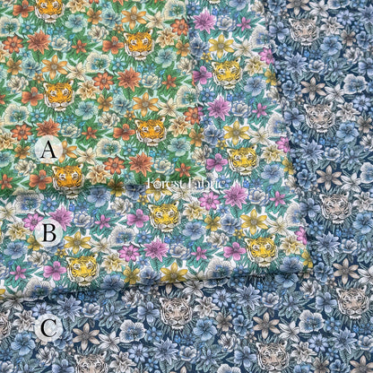 Liberty of London (Cotton Tana Lawn Fabric) - Scotty's tiger - FO:REST Fabric 布恩堂Liberty fabrictana lawnjapanese fabricykk zipper