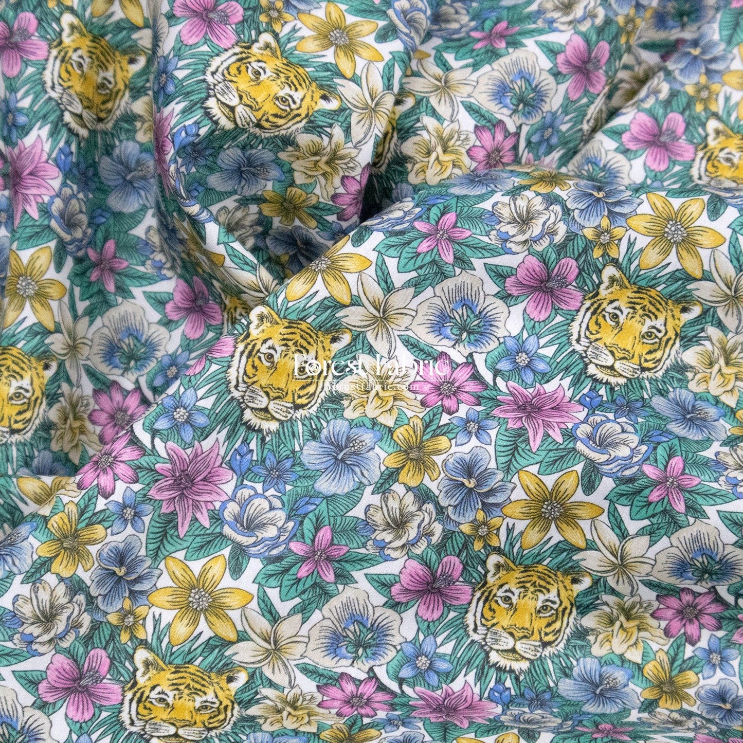 Liberty of London (Cotton Tana Lawn Fabric) - Scotty's tiger - FO:REST Fabric 布恩堂Liberty fabrictana lawnjapanese fabricykk zipper