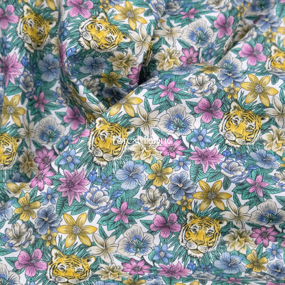 Liberty of London (Cotton Tana Lawn Fabric) - Scotty's tiger - FO:REST Fabric 布恩堂Liberty fabrictana lawnjapanese fabricykk zipper