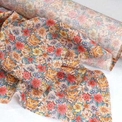 Liberty of London (Cotton Tana Lawn Fabric) - Scottys Tiger - FO:REST Fabric 布恩堂Liberty fabrictana lawnjapanese fabricykk zipper