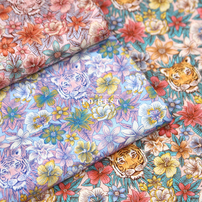 Liberty of London (Cotton Tana Lawn Fabric) - Scottys Tiger - FO:REST Fabric 布恩堂Liberty fabrictana lawnjapanese fabricykk zipper