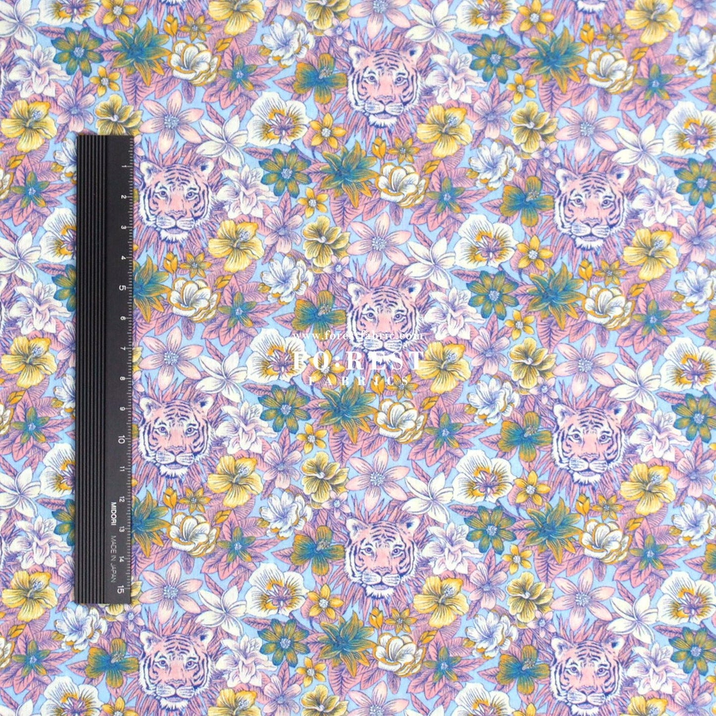 Liberty of London (Cotton Tana Lawn Fabric) - Scottys Tiger - FO:REST Fabric 布恩堂Liberty fabrictana lawnjapanese fabricykk zipper
