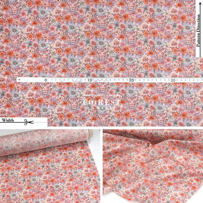 Liberty of London (Cotton Tana Lawn Fabric) - Scottys Tiger - FO:REST Fabric 布恩堂Liberty fabrictana lawnjapanese fabricykk zipper