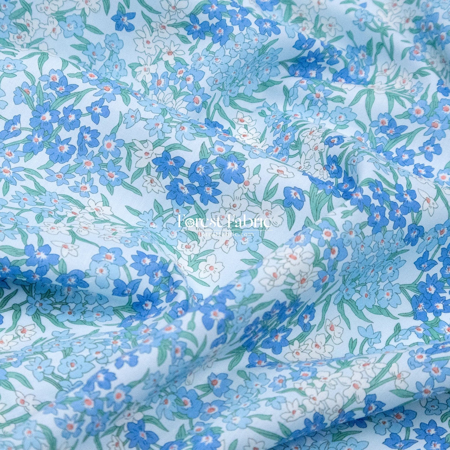 Liberty of London (Cotton Tana Lawn Fabric) - sea blossoms - FO:REST Fabric 布恩堂Liberty fabrictana lawnjapanese fabricykk zipper