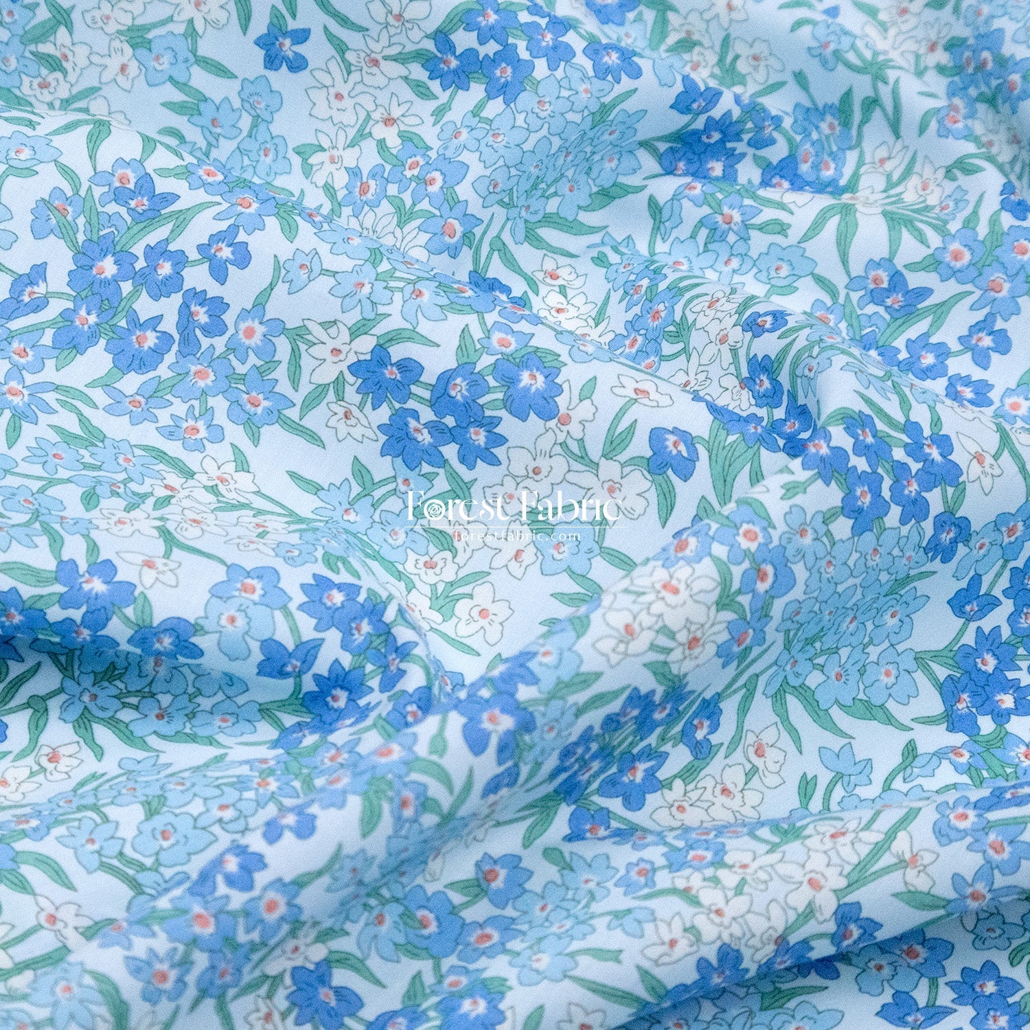 Liberty of London (Cotton Tana Lawn Fabric) - sea blossoms - FO:REST Fabric 布恩堂Liberty fabrictana lawnjapanese fabricykk zipper