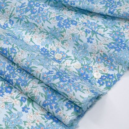 Liberty of London (Cotton Tana Lawn Fabric) - sea blossoms - FO:REST Fabric 布恩堂Liberty fabrictana lawnjapanese fabricykk zipper