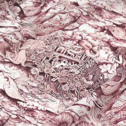 Liberty of London (Cotton Tana Lawn Fabric) - Sea Spirit Red - FO:REST Fabric 布恩堂Liberty fabrictana lawnjapanese fabricykk zipper