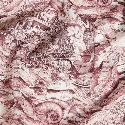 Liberty of London (Cotton Tana Lawn Fabric) - Sea Spirit Red - FO:REST Fabric 布恩堂Liberty fabrictana lawnjapanese fabricykk zipper