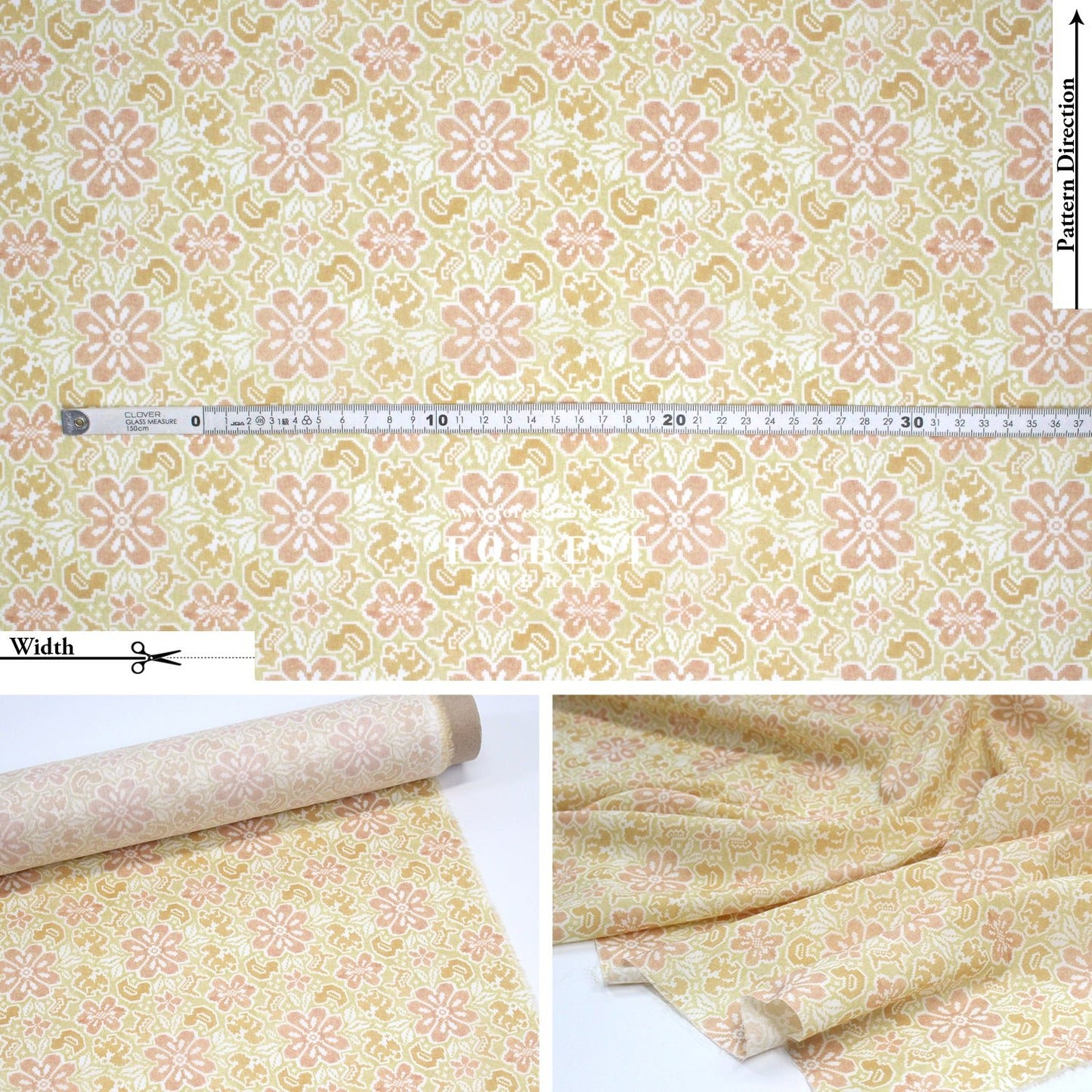 Liberty of London (Cotton Tana Lawn Fabric) - Sejoro D - FO:REST Fabric 布恩堂Liberty fabrictana lawnjapanese fabricykk zipper