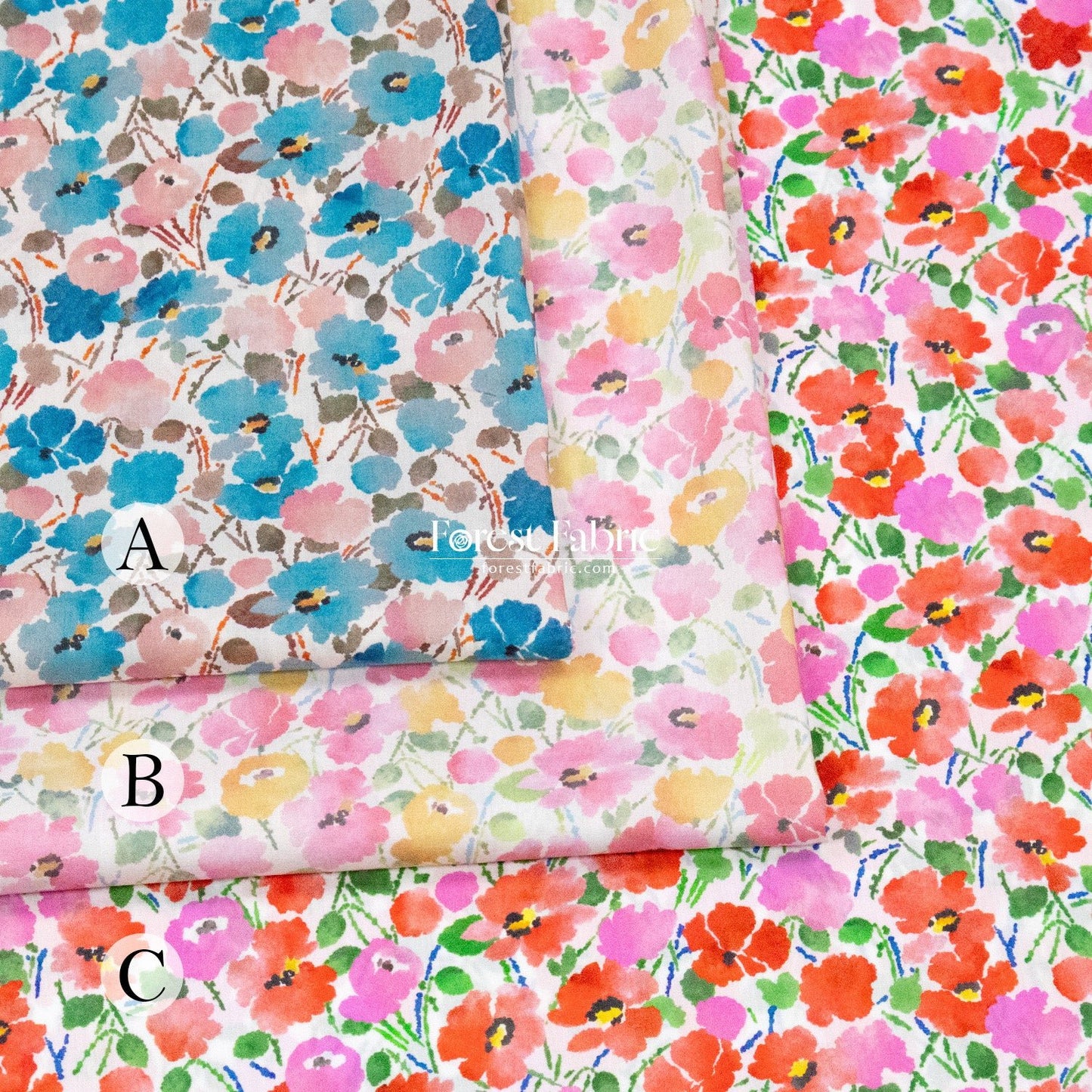 Liberty of London (Cotton Tana Lawn Fabric) - Serenade - FO:REST Fabric 布恩堂Liberty fabrictana lawnjapanese fabricykk zipper