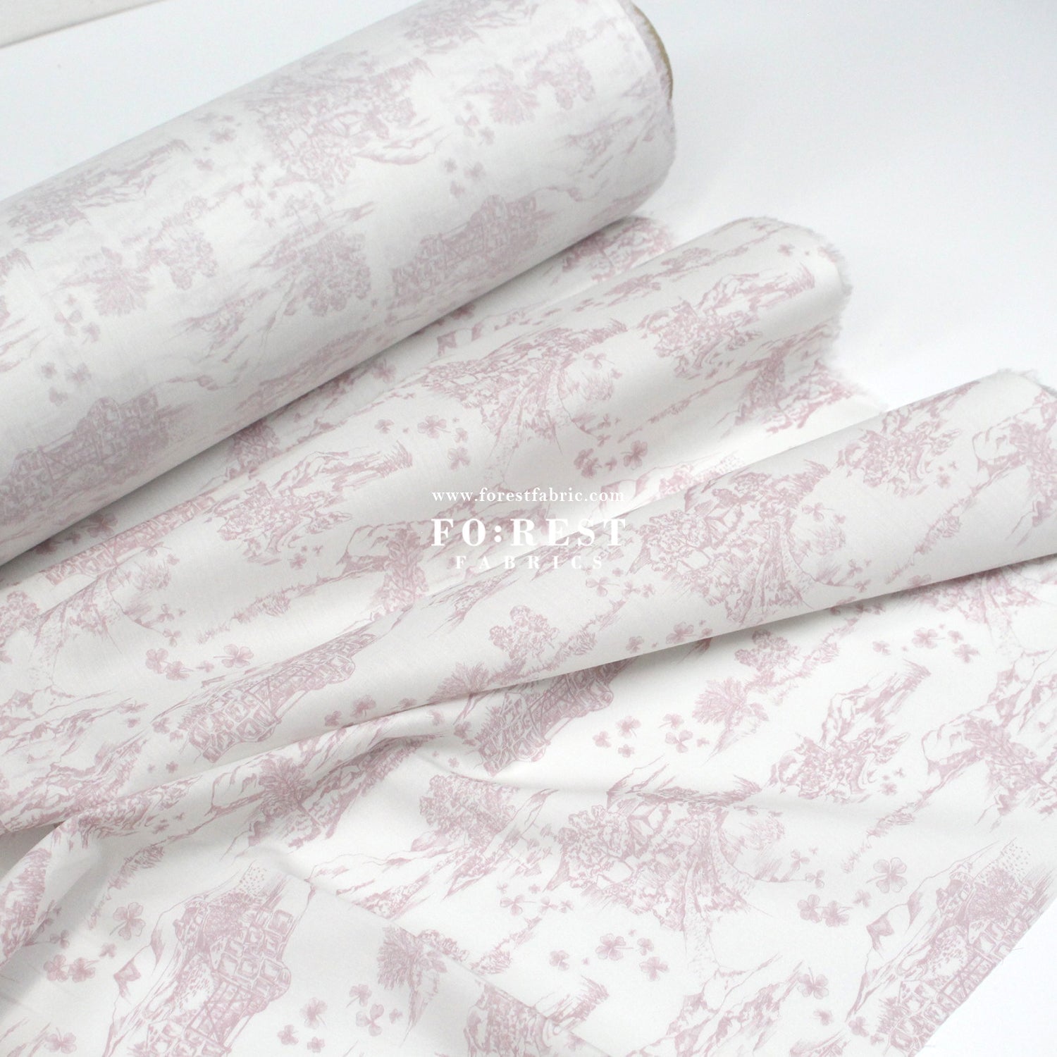 Liberty of London (Cotton Tana Lawn Fabric) - Shamrock Scene A - FO:REST Fabric 布恩堂Liberty fabrictana lawnjapanese fabricykk zipper