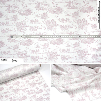 Liberty of London (Cotton Tana Lawn Fabric) - Shamrock Scene A - FO:REST Fabric 布恩堂Liberty fabrictana lawnjapanese fabricykk zipper