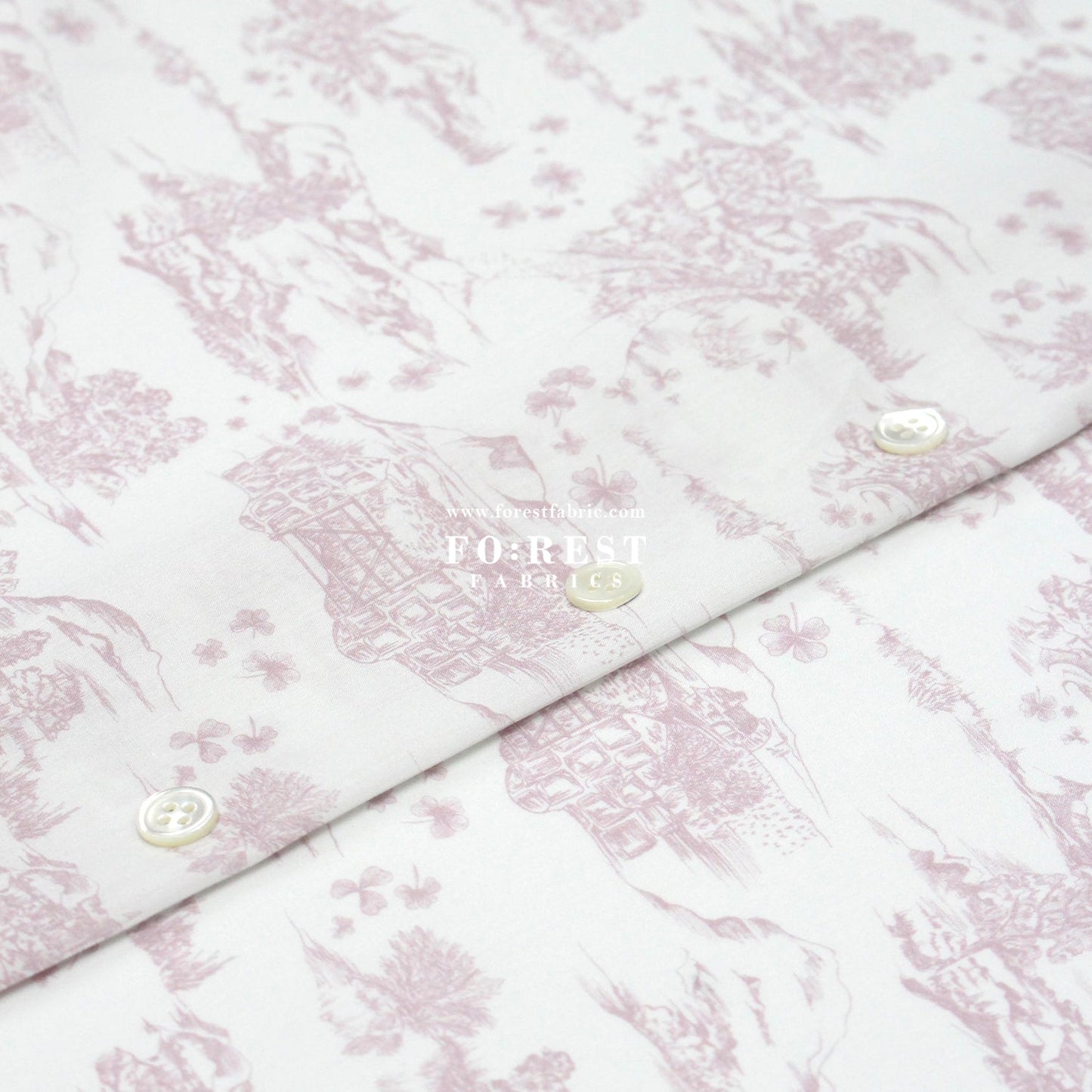 Liberty of London (Cotton Tana Lawn Fabric) - Shamrock Scene A - FO:REST Fabric 布恩堂Liberty fabrictana lawnjapanese fabricykk zipper