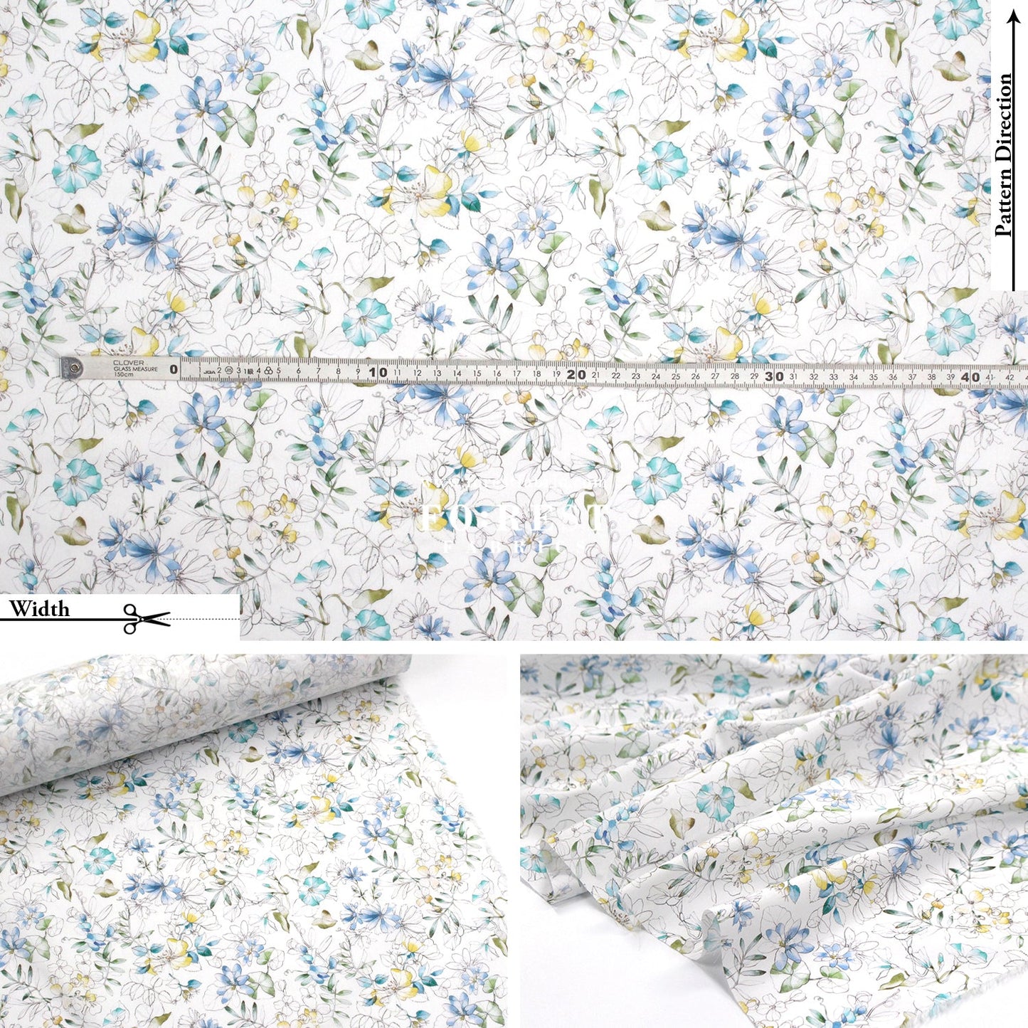 Liberty of London (Cotton Tana Lawn Fabric) - Sophie Anne B - FO:REST Fabric 布恩堂Liberty fabrictana lawnjapanese fabricykk zipper