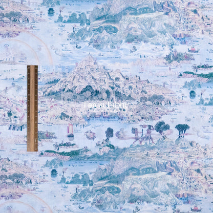Liberty of London (Cotton Tana Lawn Fabric) - Story island - FO:REST Fabric 布恩堂Liberty fabrictana lawnjapanese fabricykk zipper