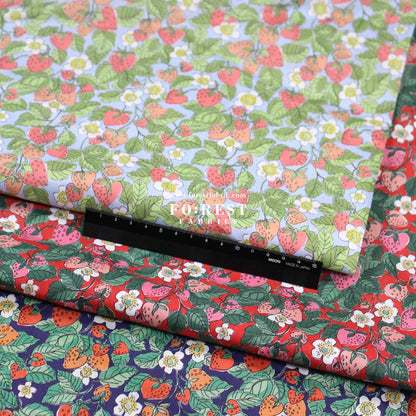 Liberty of London (Cotton Tana Lawn Fabric) - Strawberry Dream - FO:REST Fabric 布恩堂Liberty fabrictana lawnjapanese fabricykk zipper