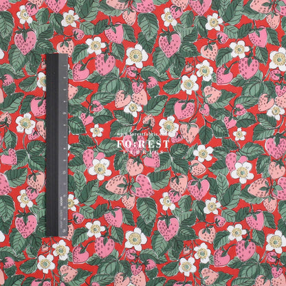 Liberty of London (Cotton Tana Lawn Fabric) - Strawberry Dream - FO:REST Fabric 布恩堂Liberty fabrictana lawnjapanese fabricykk zipper