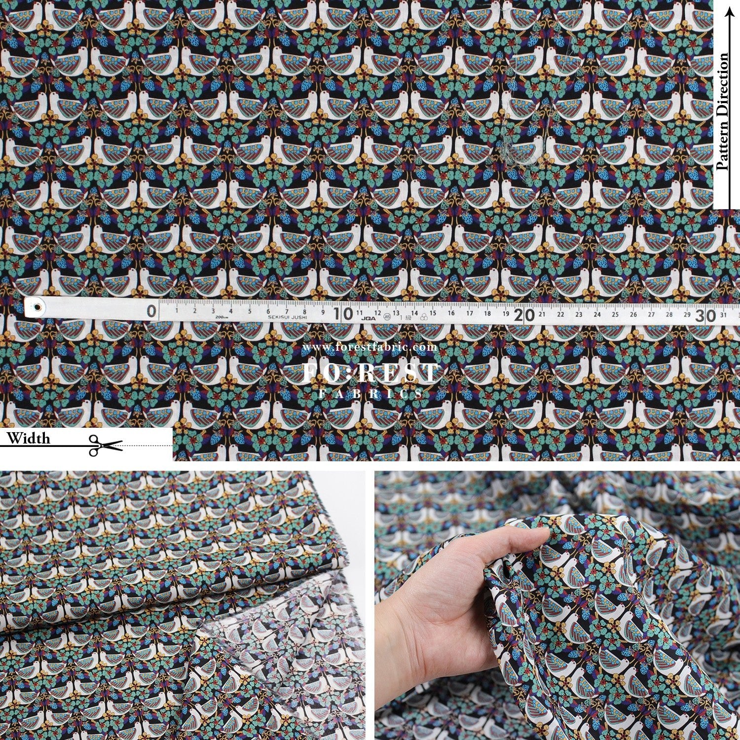 Liberty of London (Cotton Tana Lawn Fabric) - Strawberry Feast - FO:REST Fabric 布恩堂Liberty fabrictana lawnjapanese fabricykk zipper