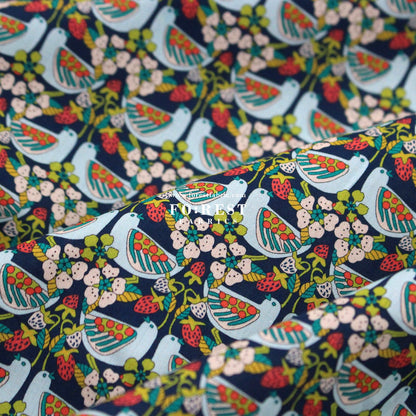 Liberty of London (Cotton Tana Lawn Fabric) - Strawberry Feast - FO:REST Fabric 布恩堂Liberty fabrictana lawnjapanese fabricykk zipper